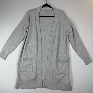 LOFT Outlet Women’s Cardigan Sweater, Color: Grey, Size: L